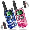 Kids Walkie Talkies Toys Boys Gifts 5 6 7 8 9 Year Old Outdoor Toys for Kids 2 Way Radio with Camping Gear Army Soldier Pretend Play Birthday Present Boy (Blue Pink) view 1