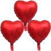 HADCKJA Valentines Balloons Love Balloons Red Heart Shape Foil Balloons for Valentine's Day Party Decorations Valentines Day Anniversary Wedding Valentines Decorations Decor Supplies 3pcs view 1