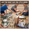 AMOR PRESENT 120PCS Army Men Military Set, Military Soldier Playset Army Men Action Figures, with Vehicles Aircrafts Assault Boats, Christmas Stocking Stuffers for Kids Boys Ages 3+ view 4