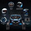 24V Ride On Car for Kids w/Remote Control, Battery Powered Off-Road UTV, 400W Motors,19" Spacious Seat, 4 Shock Absorbers, 4.5 Mph Max Speed, Music, LED Lights, Electric Car for Big Kids, Blue view 4