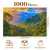 Jigsaw Puzzles 1000 Pieces for Adult Island Kauai Hawaii Islands Kauai N Pali Coast State Park Waterfall Puzzle Game for Family Wooden Puzzle Toy Educational Games Puzzles for Home Decor view 3