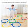 Hopscotch Rings Game, 10PCS Kids Exercise Hoops Jumping Hopscotch Game Rings for Sensory Training Physical Fitness(L) view 2