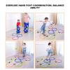 Hopscotch Rings Game, 10PCS Kids Exercise Hoops Jumping Hopscotch Game Rings for Sensory Training Physical Fitness(L) view 3