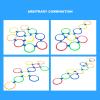 Hopscotch Rings Game, 10PCS Kids Exercise Hoops Jumping Hopscotch Game Rings for Sensory Training Physical Fitness(L) view 4