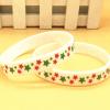 INEARZ Printed Cartoon Pattern Rubber Wristband Holiday Party Gift Christmas Silicone Bracelet view 4