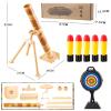 Mortar Launcher Playset for Kids 6-12 Years Old, Soft Foam Rocket Kids Play Set with 5 Safety Foam Shells for Boys and Girls (Five Shells Yellow) view 2