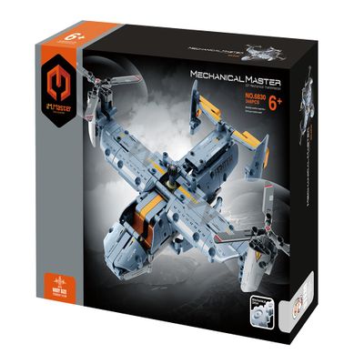 Dakott STEM Mechanical Transmission Engineering Building Toy, Osprey Airplane Building Blocks Take Apart Toy, 346 Pcs DIY Building Kit, Learning Engineering Construction Toys