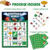 jkhycf Football Party Games Football Bingo Game for Adults Kids Big Game Football Party Favors 24 Players Football Bingo Games Activities Football Birthday Party Supplies Favors view 2