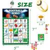 jkhycf Football Party Games Football Bingo Game for Adults Kids Big Game Football Party Favors 24 Players Football Bingo Games Activities Football Birthday Party Supplies Favors view 4