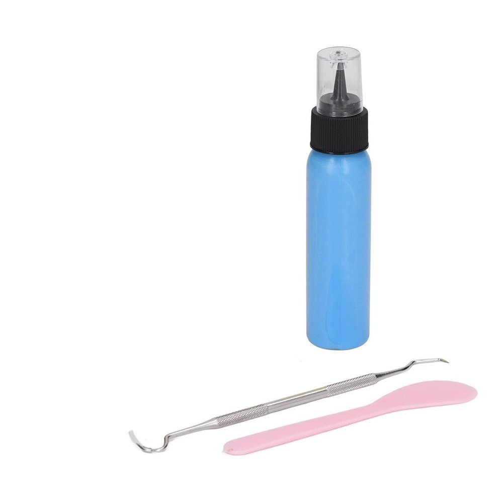 Nachukan Picking Rock Kit, Pick Peel Oval Stone, Picky Stone, Pick Rock for Anxiety Relief, Picking Stone, Interesting DIY Relaxing Tension Relief Toy(Blue)