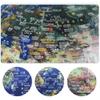 Globo Terrqueo 13cm/5'' Mini World Globe W/Electronic Clock & Pen Holder Illuminated Globe Night Light Rechargeable Light Up Globe, Touch Switch Teaching Easy-Read view 3