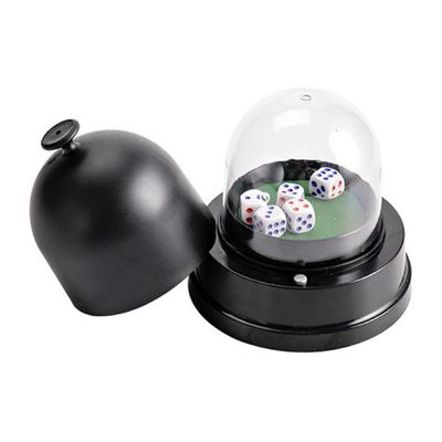 Bottone Dices Cup Dices Tray Automatic Dices Roller Cup with 5 Dices & Cover Electronic Dices Roller Cup Party Automatic Roller Electric Dices Roller