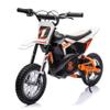 24V Kids Electric Dirt Bike 250W Motor Off-Road Motorcycle, 13.6MPH Fast Speed Powerful Motorcycle for Kids, Electric Mini Bike with Twist Grip Throttle, Leather Seat, Metal Suspension, Rubber Tires view 1