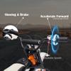 24V Kids Electric Dirt Bike 250W Motor Off-Road Motorcycle, 13.6MPH Fast Speed Powerful Motorcycle for Kids, Electric Mini Bike with Twist Grip Throttle, Leather Seat, Metal Suspension, Rubber Tires view 3