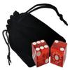 Lot of 5 Genuine Las Vegas Casino Table-Played Craps Dice Mixed Serial Numbers ... with Storage Pouch (Caesar's Palace (Red Polished)) view 2