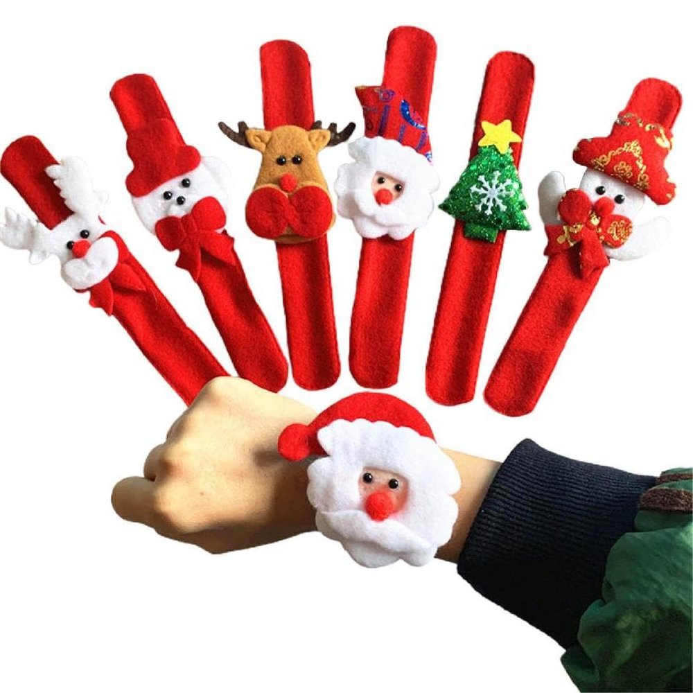 Bottone 10Pcs Christmas Clapper Wrist Bracelet Fun And Festive Circle Handbands Accessories For Any Occasion