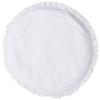 Apioiqa Soft Cotton Baby Rug White Baby Round Play Rug for Floor Washbale Crawling Mats Ruffled Tummy Time Mat Nursery Rug for Kids Children Toddlers White view 2