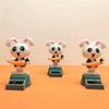 Solar Dancing Rabbit Toy Auto Cute Shaking Rabbit Holding Carrots Dashboard Ornament Cute Dancing Rabbit Doll Figure Gift for Car Office Desk Home Decor view 4