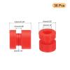 MECCANIXITY RC Anti Vibration Rubber Balls RC Rubber Damper Balls for RC F4 F7 Flight Controller Gimbal M3x6.6mm Shock Absorption Balls,RC Models DIY Drone Accessories(Red),Pack of 36 view 2