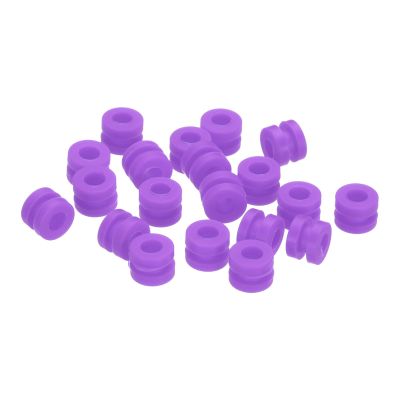 MECCANIXITY RC Anti Vibration Rubber Balls RC Rubber Damper Balls for RC F4 F7 Flight Controller Gimbal M3x4.6mm Shock Absorption Balls,RC Models DIY Drone Accessories,Pack of 20 (Purple)