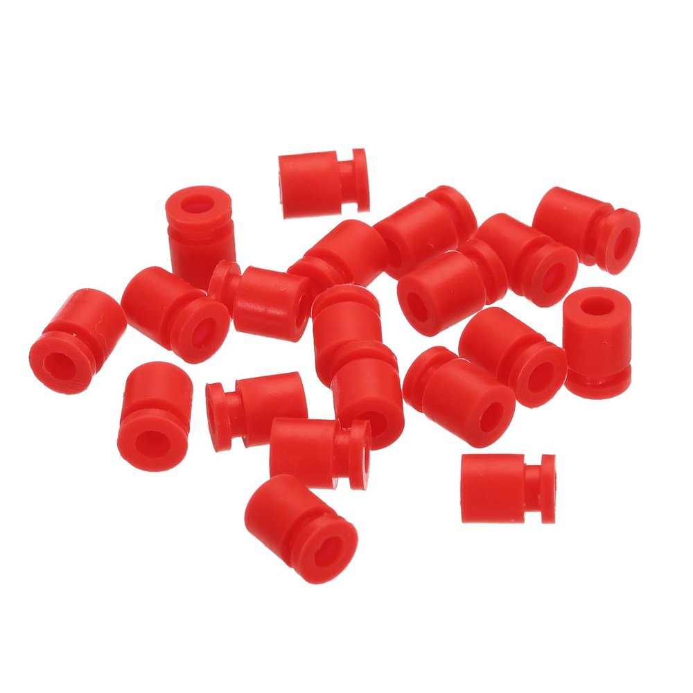 MECCANIXITY RC Anti Vibration Rubber Balls RC Rubber Damper Balls for RC F4 F7 Flight Controller Gimbal M3x8mm Shock Absorption Balls,RC Models DIY Drone Accessories(Red),Pack of 36