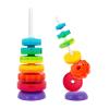 BYFWH Spinning Stacking Toys for Babies 12+ Month Rainbow Ring Flowers Animals Fruits Theme Stacker ABS Toys for Toddlers 1-3 Montessori Educational Learning Sensory Toy,Stacking Toy for Kids view 1