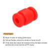 MECCANIXITY RC Anti Vibration Rubber Balls RC Rubber Damper Balls for RC F4 F7 Flight Controller Gimbal M3.5x13mm Shock Absorption Balls,RC Models DIY Drone Accessories(Red),Pack of 20 view 3