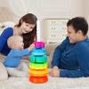 BYFWH Spinning Stacking Toys for Babies 12+ Month Ring Stacker Stacking for Toddlers 1-3 Montessori Toys,Educational Learning Sensory Toy for Kids Easter Christmas Birthday Present for Baby view 2