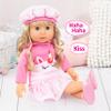 Bayer Design: Charlene 18" Doll: Interactive Sounds - Kiss & Laugh - Pink Unicorn Outfit, Long Curly Blonde Hair, Storage Suitcase-Accessories, Kid 3+ view 4
