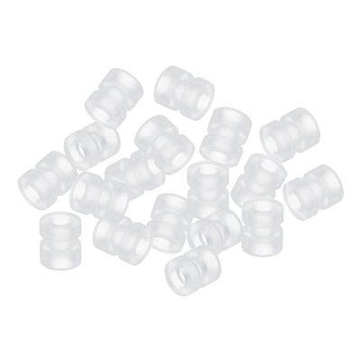 MECCANIXITY RC Anti Vibration Rubber Balls RC Rubber Damper Balls for RC F4 F7 Flight Controller Gimbal M3x6.6mm Shock Absorption Balls,RC Models DIY Drone Accessories(Transparent),Pack of 20
