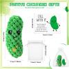 12 Set Crochet Pickle Gifts with Support Cards Bulk Positive Employee Appreciation Party Favors for Office Coworker Staff Employees Nurse Students Inspirational Cucumber (Classic) view 3