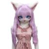 Rolamumu Fursuit kig Animal mask, Anime Style Animal Hood, Lolita Halloween Costume Headgear, Wearable Hood Party Disguise (Color : I) view 1