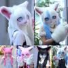 Rolamumu Fursuit kig Animal mask, Anime Style Animal Hood, Lolita Halloween Costume Headgear, Wearable Hood Party Disguise (Color : I) view 3