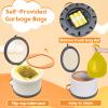 SunnySmile Portable Toilet for Kids,Portable Potty Seat for Toddler Travel,Travel Potty with Travel Bag, Applicable to Camping, Indoor/Outdoor Use, Includes 45 Replacement Bags (Grey) view 2
