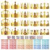 AHIER 33 Pieces Paper Crowns Set Paper Prince Princess Hats DIY Party Crowns Make Your Crown With Gem Number Letter Stickers view 1