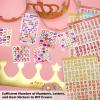 AHIER 33 Pieces Paper Crowns Set Paper Prince Princess Hats DIY Party Crowns Make Your Crown With Gem Number Letter Stickers view 4