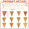 Qyeahkj 84Pcs Pizza Party Hanging Swirl Decorations Ceiling Whirl Hanging Decorations for Pizza Birthday Party Time Hanging Decor Party Streamers Party Supplies view 2