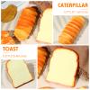 Foilswirl 5 Pcs Bread Stress Toy Soft Toast Bread Shape Toy Slow Rising Toy Anxiety Relief Food Toy for Kids Adult Tricky Funny Birthday Gifts Simulation Fake Food Stress Toy Balls(Style 1) view 3