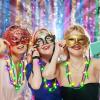 Ecation 12 Pcs LED Mardi Gras Beads Necklace Colorful Light up Bead Mardi Gras Glow Necklace Costumes Accessories for Carnival Birthdays Party Favors Supplies view 4