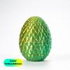 Addcean 3D Printed Dragon in Egg, Full Articulated Crystal Dragon With Egg, Home Office Decor Executive Desk Toys, Adults Fidget Toys for Autism/ADHD (Laser Yellow&Green, 12") view 4