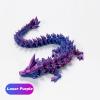 Addcean 3D Printed Dragon in Egg, Full Articulated Crystal Dragon, Home Office Decor Executive Desk Toys, Adults Fidget Toys for Autism/ADHD (Laser Purple, 12") view 2