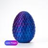 Addcean 3D Printed Dragon in Egg, Full Articulated Crystal Dragon, Home Office Decor Executive Desk Toys, Adults Fidget Toys for Autism/ADHD (Laser Purple, 12") view 3