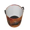 Autumn woods cabin print Circular Hamper Waterproof Storage Bin Organizer Basket Laundry Hamper With Handles For Clothes Toys Medium view 3