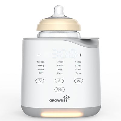 Grownsy Bottle Warmer, 2025 Fast Baby Bottle Warmer for Breastmilk & Formula, Smart Temperature Control, with Timer, Thaw, Food Heater, Night Light, Calentador De Biberones for All Bottles