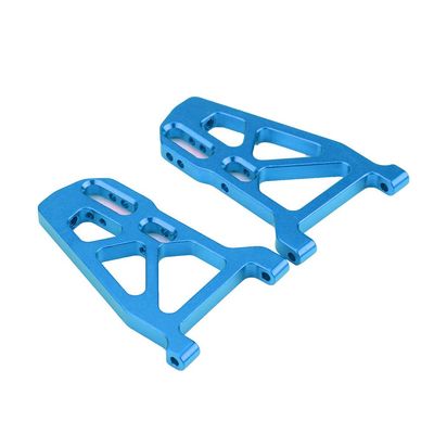 AUNMAS Front Lower Suspension Arm withCNC Machining Aluminum Alloy for FS 53633 51805 51806 1/10 Scale RC Car (513007B Blue)