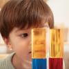 Kaplan Early Learning Light and Color Cylinder Set - 8 Pieces, Translucent Manipulatives, Stackable, Block Play, Light Table Accessories for Toddlers Ages 18+ Months view 3