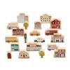 Kaplan Early Learning Community Block Set - 20 Pieces, Wooden Town Building Blocks for Dramatic Play and Storytelling, Includes School, Hospital, Bakery, Vehicles, and More for Toddlers, Ages 2+ view 1