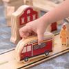 Kaplan Early Learning Community Block Set - 20 Pieces, Wooden Town Building Blocks for Dramatic Play and Storytelling, Includes School, Hospital, Bakery, Vehicles, and More for Toddlers, Ages 2+ view 2