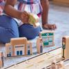 Kaplan Early Learning Community Block Set - 20 Pieces, Wooden Town Building Blocks for Dramatic Play and Storytelling, Includes School, Hospital, Bakery, Vehicles, and More for Toddlers, Ages 2+ view 3
