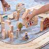 Kaplan Early Learning Community Block Set - 20 Pieces, Wooden Town Building Blocks for Dramatic Play and Storytelling, Includes School, Hospital, Bakery, Vehicles, and More for Toddlers, Ages 2+ view 4